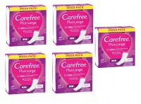 Wkładki higieniczne CAREFREE Plus Large Bezzapachowe 64 sztuki x 5 op.
