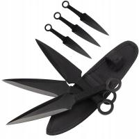NÓŻ RZUTKA SHURIKEN NOŻE DO RZUCANIA ZESTAW 3 XXL + POKROWIEC CORDURA
