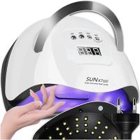 LAMPA DO PAZNOKCI MOCNA MANICURE HYBRYDY ŻELE X7 MAX TIMER UV/LED 220W LCD