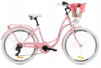 Женский городской велосипед Goetze 26 легкая дамская корзина SHIMANO