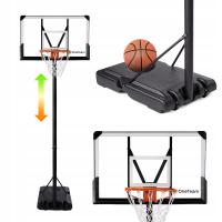 Баскетбольная корзина OneTeam Bh06 регулируемая до 305 см стабильные мобильные ролики