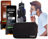 Kosmetyczka męska z kosmetykami z wyposażeniam zestaw kosmetyków męskich