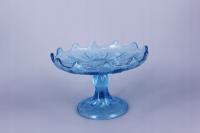 Зубковицы. Патера на ноге. Васильковый цвет.