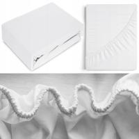 Prześcieradło 100% Bawełna CZESANA 160x200 + 30cm z GUMKĄ na wysoki materac