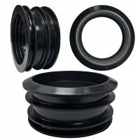 Redukcja Rynny 90x110 mm RURY SPUSTOWEJ Gumowa USZCZELKA ELASTYCZNA Czarna