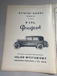 Еженедельный иллюстрированный 1927 старая реклама Peugeot шоколад духи Peugeot