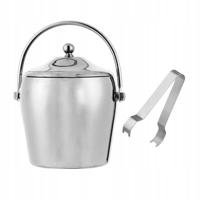 Izolowane wiaderko na lód Wiadra na lód ze stali nierdzewnej na przyjęcie domowe 2L