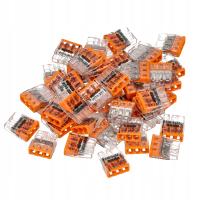 WAGO SZYBKOZŁĄCZKA NA DRUT 3x2,5 2273-203 50 sztuk