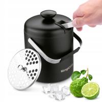 WIADERKO do LODU ze SZCZYPCAMI Pojemnik CZARNY KonigHOFFER Lugo 1,3 l
