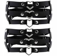 Skórzane Pasy Na Uda, Sex Podwiązka z Sercem, Uprząż Harness na Uda