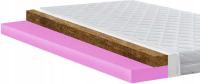 Materac 120x180 wysoko elastyczna hr z kokosem kokosowy odporny H4