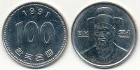 Korea 100 Won - 1991r ... Монеты