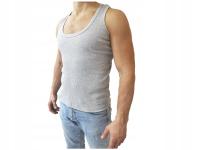 Мужская футболка в рубчик серый 100% хлопок