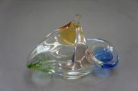 PIĘKNA KOSZYK KRYSZTAŁOWY FRANTISEK MSTISOV