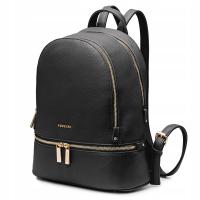 Женский рюкзак PUCCINI из искусственной кожи с двумя отделениями, черный BML055P-1