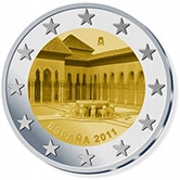 2 euro okolicznościowe Hiszpania 2011 Granada