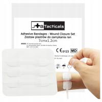 3x PLASTRY DO ZAMYKANIA RAN Paski 7 cm x 1.2 cm zestaw BEZ SZYCIA STERYLNE