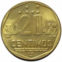 44733. Peru - 20 centymów - 1996r.