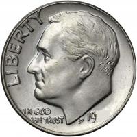 USA 10 centów 1 dime cents Franklin D Roosevelt - wybór roczników 1965-1999