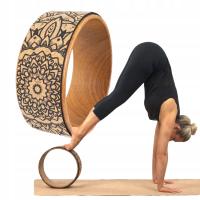 Koło do ćwiczeń jogi pilatesu myga Mandala naturalny korek pianka TPE