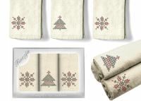 Zestaw ręczniczków ŚWIĄTECZNYCH na prezent NORWESKI PRODUKT POLSKI KONEY