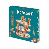 Gra zręcznościowa Akrobaci, układanie wieży - zabawka dla dzieci, 5+, Janod