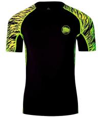 WarHouse Rashguard Small Logo Neon Krótki Rękaw XL