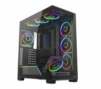 Obudowa MODECOM Volcano Stellar Plus ARGB 8F Midi Tower czarny