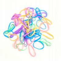 Gumeczki Gumki Kolorowe do włosów lateksowe fryzury warkoczyki 50 sztuk