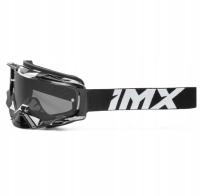 GOGLE IMX DUST GRAPHIC WHITE GLOSS/BLACK - SZYBA DARK SMOKE + CLEAR (2 SZYBY W ZESTAWIE)