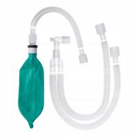 Obwód oddechowy jałowy rozciągliwy 160cm z workiem 1L dodatkowe ramię ZARYS