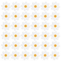 Наклейки на стену белые цветы / ромашки цветы 50 шт