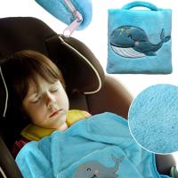 KOC DLA DZIECKA 100x75 KOCYK DZIECIĘCY 2w1 PODUSZKA DO SAMOLOTU SAMOCHODU