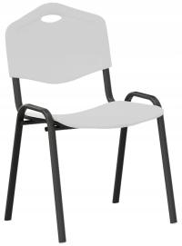 Krzesło Plastikowe do poczekalni ISO BL JASNOSZARE