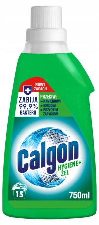 Calgon Żel Hygiene+ Plus Zmiękczacz Do Wody Odkamieniacz Do Pralki 750ml