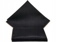 CZARNA GŁADKA POSZETKA WYPUSTKA BUTONIERKA