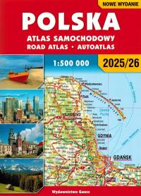 POLSKA 1:500 000 ATLAS SAMOCHODOWY NA SPIRALI 2025/2026 GAUSS