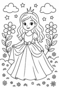 Giga, duża kolorowanka, megakolorowanka A0, 3+ zabawa XXL! Księżniczka