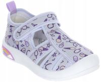 BUTY DZIECIĘCE AMERICAN CLUB TEN153 SANDAŁY NA RZEP WKŁADKA SKÓRZANA PR