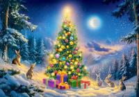 PUZZLE 500 UKŁADANKA ŚWIĘTA BOŻE NARODZENIE CHOINKA PREZENT ŚNIEG 9+ CASTOR