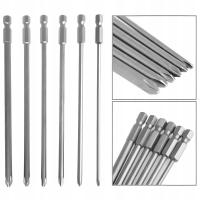 150 мм PHILIPS PH1 3.0-4.5 PH2 4.5-6.0 набор длинных бит 6шт монтаж 1/4