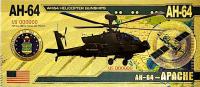 AH-64 Apache POZŁACANY BANKNOT Kolekcjonerski z PVC PREZENT MILITARNY