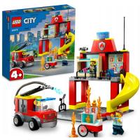 LEGO CITY REMIZA STRAŻAK SAMOCHÓD STRAŻACKI WÓZ STRAŻ POŻARNA AUTO TERENOWE