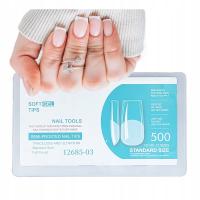 Tipsy Flex Square 500Szt Kasetka Kwadratowe Do Przedłużania Paznokci
