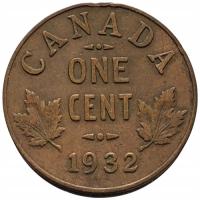 45934. Kanada, 1 cent, 1932r.