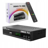 Tuner dekoder DVBT2 DekoTV PRO telewizji naziemnej DVB-T2 HEVC H.265 Deko