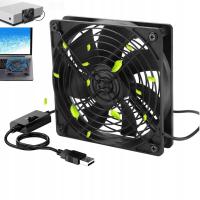 Cichy Wentylator 5V z Kontrolą Prędkości do Szaf AV i Sieciowych USB 120mm