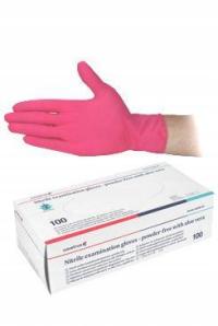 Rękawice nest.wyż.CVET nitrylowe M/100 sztuk bez pudru, aloes
