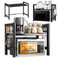 Полка для микроволновой печи, кухонная полка для специй, двухуровневые полки