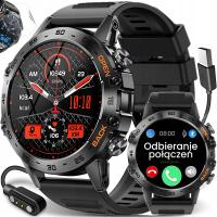 Smartwatch Zegarek Męski Rozmowy Polskie Menu 360x360 Kroki 400 mAh + SZKŁO